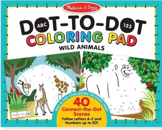 Łączenie kropek Dzikie Zwierzęta ABC 123 Melissa & Doug