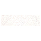 Běhoun - stříbrný vánoční vzor, 100% polyester, 40 x 150 cm.