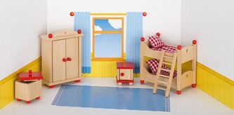 Mebelki do pokoju dziecka z czerownymi akcentami, 5 elementów