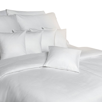 Dadka Povlečení damašek Kávové zrno bílé 240x220, 2x70x90 cm