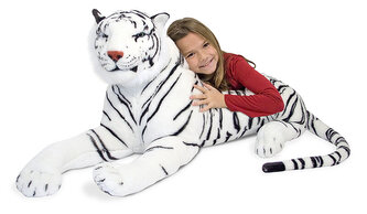Duża maskotka Biały Tygrys Melissa and Doug