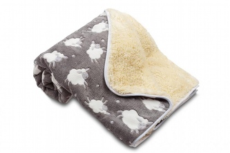 Svitap Dětská deka Ovečka s ovečkami tmavě šedá 100x150 cm