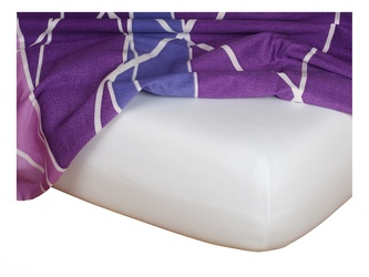 Dadka Jersey prostěradlo bílá 220x220x20 cm