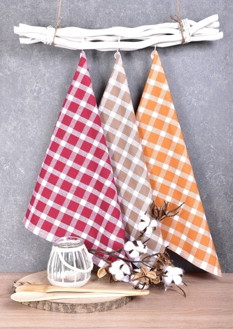 Utěrka bavlněná, Barevná kuchyně MIX 2059, set 3ks