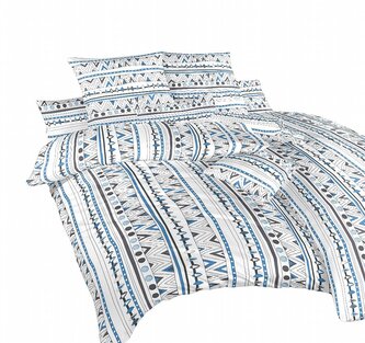 Dadka Povlečení bavlna Indián denim 220x220, 2x70x90 cm