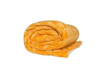 Jerry Fabrics Deka beránek Triangles zlatá 150x200 cm