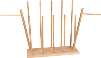 Stojak drewniany na pacynki na rękę Goki