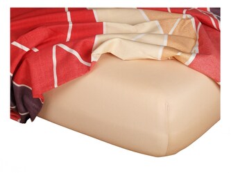 Dadka Jersey prostěradlo medová 120x220x20 cm