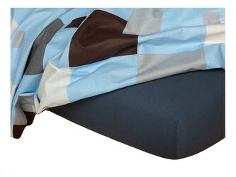 Dadka Jersey prostěradlo tmavě šedá 220x220x20 cm