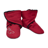 Capáčky barefoot Softshell Lamb Red; Barva: červená; Velikost: 0 - délka stélky: 10 cm
