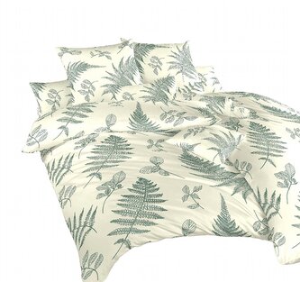 Dadka Povlečení krep Kapradí banán 220x220, 2x70x90 cm
