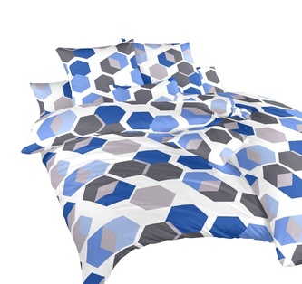 Dadka Povlečení bavlna Viktor modrý 140x200, 70x90 cm