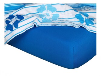 Dadka Jersey prostěradlo modř královská 60x120x10 cm