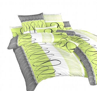 Dadka Povlečení krep Evelína kiwi 140x240, 70x90 cm