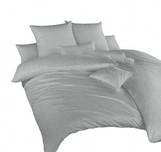 Dadka Povlečení krep Šedý UNI 220x200, 2x70x90 cm