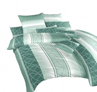 Dadka Povlečení bavlna Bruno mentol 220x200, 2x70x90 cm