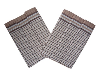 Svitap Utěrka Bambus 50x70 cm Kostka malá hnědá 3 ks