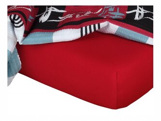 Dadka Jersey prostěradlo vínová 180x200x20 cm