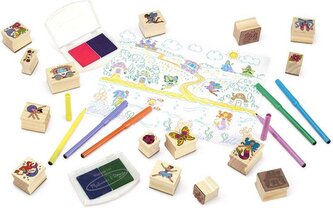 Drewniane stempelki Wróżki Melissa & Doug