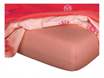 Dadka Jersey prostěradlo losos 100x200x20 cm