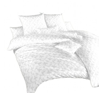 Dadka Povlečení damašek Rokoko bílé 240x220, 2x70x90 cm