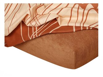 Dadka Froté prostěradlo nugát 160x200x20 cm