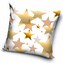 TipTrade Vánoční povlak Zlaté hvězdy 40x40 cm