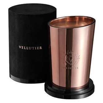 Vellutier Large Candle Prestige - Pink Aurora, Large Candle | Pink | Floral | Pink Aurora