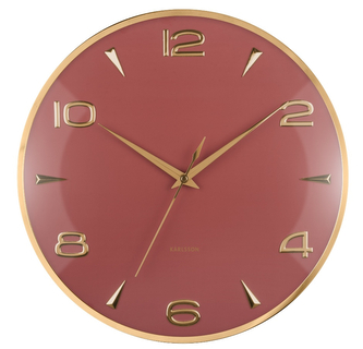 Designové nástěnné hodiny 6017RD Karlsson 40cm