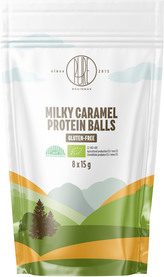 BrainMax Pure Protein Balls Milky Caramel, Proteinové kuličky, Mléčný karamel, BIO, 8 ks