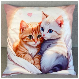 Dekorační polštář s motivem - KOŤATA 40x40 cm Mybesthome