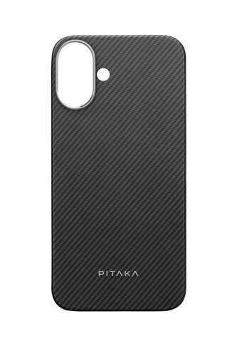 Pitaka Ultra-Slim Case, Black/Grey Twill -  iPhone 16 Plus