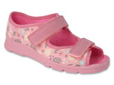 969Y173 31 - dívčí sandálky Befado růžové, kytičky 969Y173_33