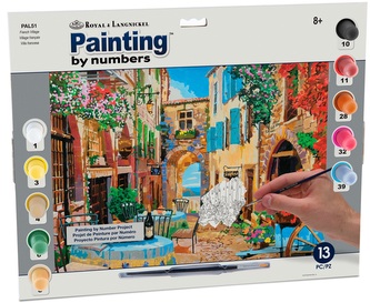 Malování podle čísel 40x32cm - Francouzská vesnice Malování podle čísel 40x32cm - Francouzská vesnice