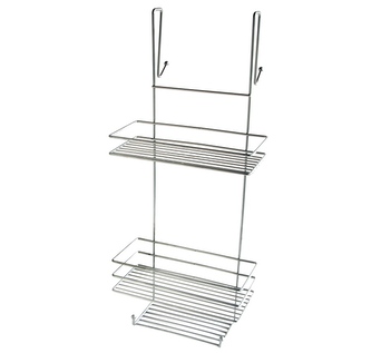 Polička LEO koupel. závěsná dvě patra stříbrná