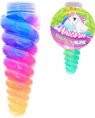 Sliz duhový zábavná hmota v rohu jednorožce 6 barev