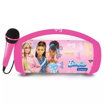 Reproduktor s mikrofonem Boombox Barbie