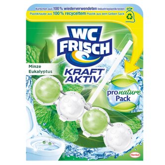 WC Frisch aktivní kuličky do toaletní mísy Aktiv Minze Eukalyptus 50g WC Frisch aktivní kuličky do toaletní mísy Aktiv Minze Eukalyptus 50g