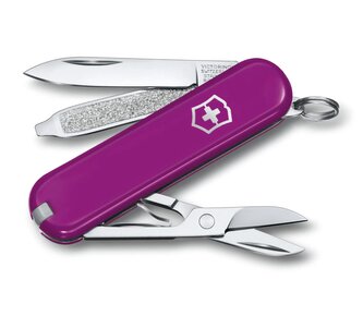 Victorinox 0.6223.52G Classic SD Colors Tasty Grape multifunkčný nôž, tmavofialová, 7funkcií