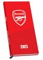 Slim diář 2025 FC Arsenal (8,3 x 16,5 x 1,5 cm)