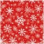 Ubrousky PAW L 33x33cm Christmas Snowflakes light red