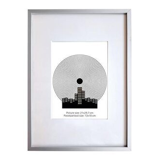 Rámeček "Fotoplus", stříbrná, 21 x 29,7 cm, hliník