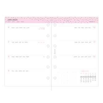 Filofax, Diářový set Confetti 2025, Kapesní