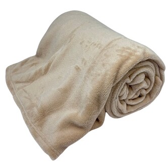 HOME ELEMENTS Deka 150x200 cm jednobarevná Béžové růže