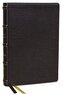KJV Holy Bible with Apocrypha and 73,000 Center-Column Cross References, Black Genuine Leather, Red Letter, Comfort Print (Thumb