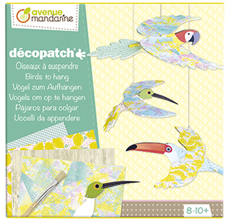 Velký kreativní box Decoupage ptáci, Avenue Mandarine