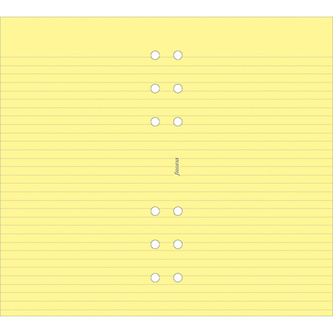 Filofax, Poznámkový blok pro portfolio, linkovaný, osobní, žlutá