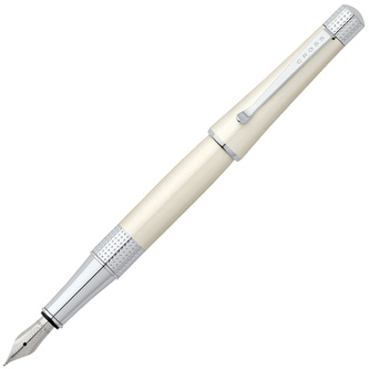 Cross, Plnicí pero Beverly, (M) střední, white lacquer