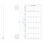 Filofax, Kalendář 2025 osobní, měsíc/1 strana, horizontální, AJ