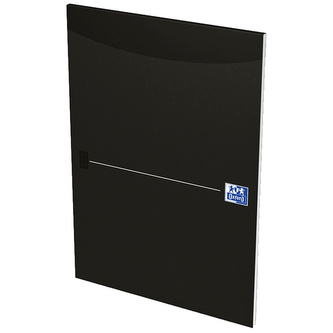 Oxford, Blok Essentials Black, A4, 50 listů, čtverečkovaný, černá